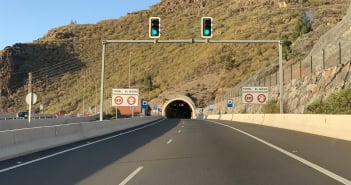 Autobahn Kanaren leer Tunnel