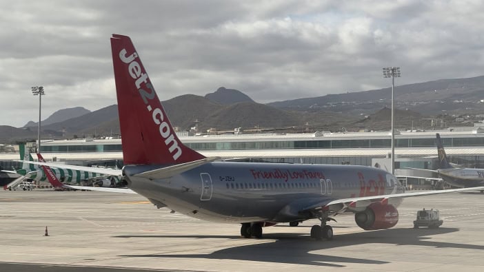 Flugzeug Jet2 Teneriffa Kanaren