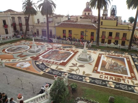 Fotos: Sandteppich in La Orotava auf Teneriffa