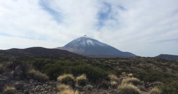 Teneriffa Teide Schnee Wolken