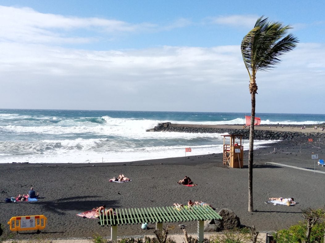 Hohe Wellen Playa Jardín Puerto de la Cruz