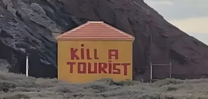 Graffiti "Kill a Tourist" Teneriffa