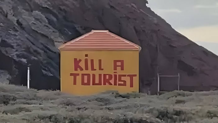 Graffiti "Kill a Tourist" Teneriffa