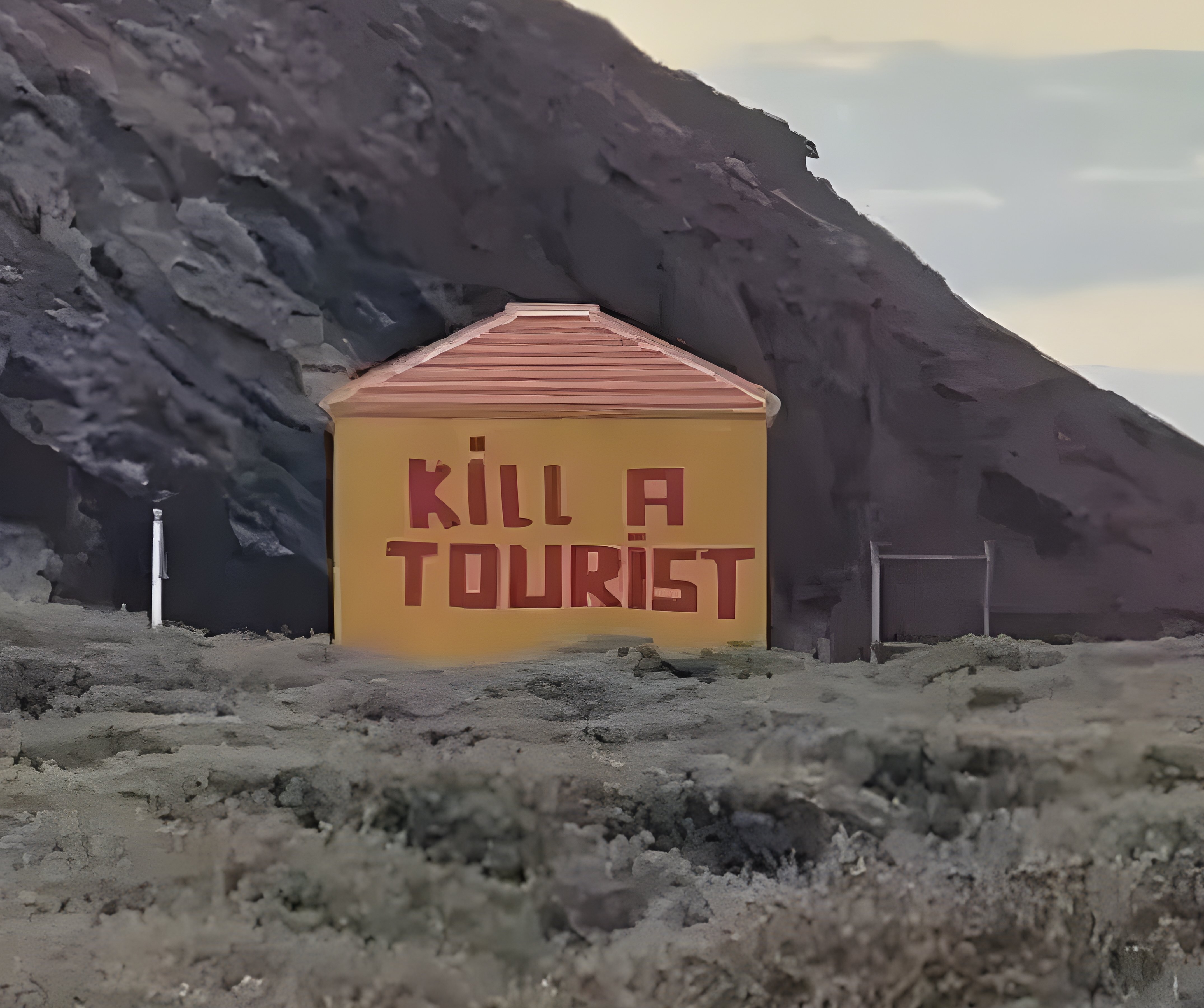 Graffiti "Kill a Tourist" Teneriffa