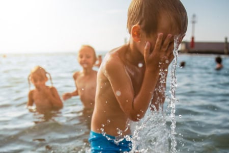 Kanaren Kinder Wasser Hitze