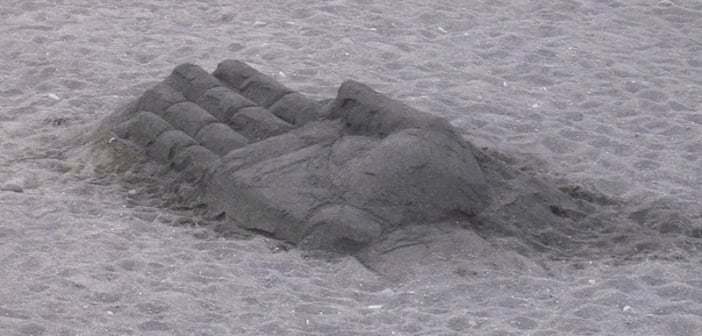 Sandkunst Playa Jardin Puerto de la Cruz