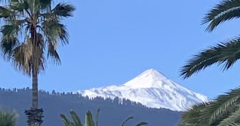 Teide Schnee Teneriffa Kanaren