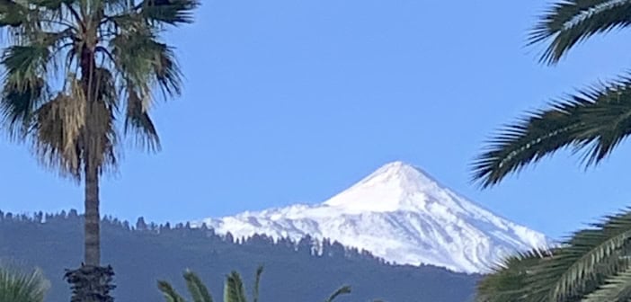 Teide Schnee Teneriffa Kanaren