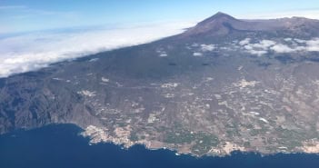 Teneriffa Teide Kanaren Küste Luftbild