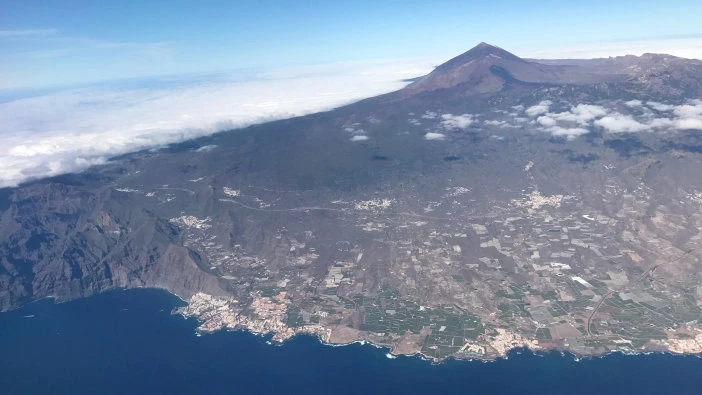 Teneriffa Teide Kanaren Küste Luftbild