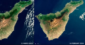 Teneriffa Weltraum Dürre Copernicus