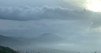 Unwetter Sturm Wolken Teide Teneriffa Kanaren